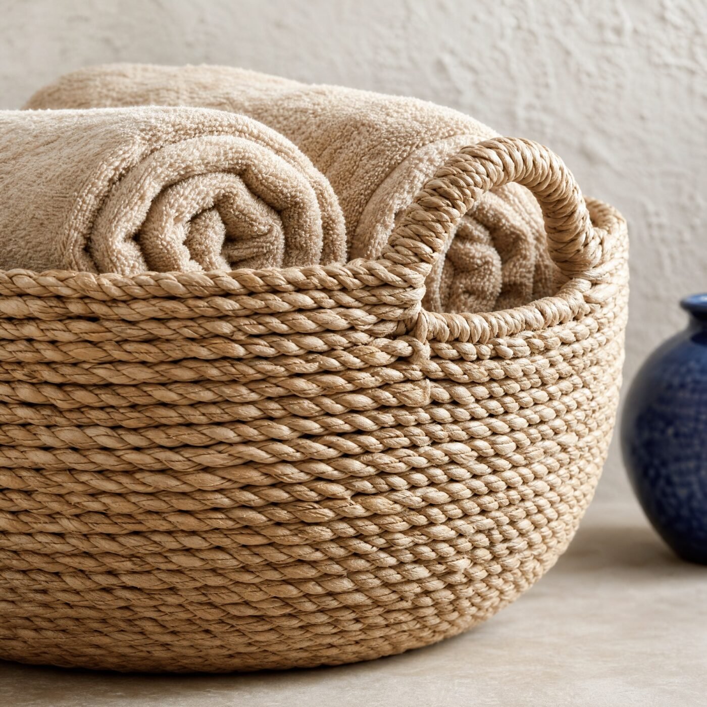 Paper Rope Storage Basket — detail