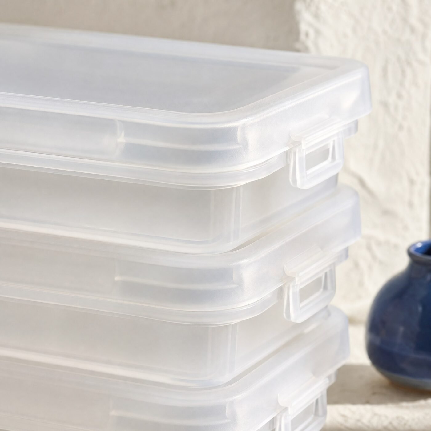 Stackable Storage Box with Lid — detail