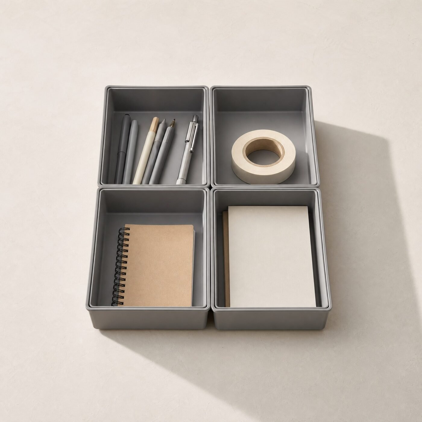Drawer Divider Boxes, Set of 4
