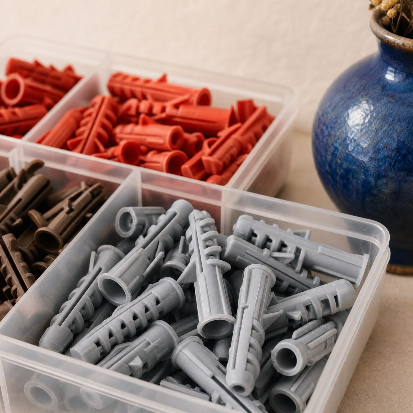 Nylon Wall Plug Assortment, 200 pcs — detail