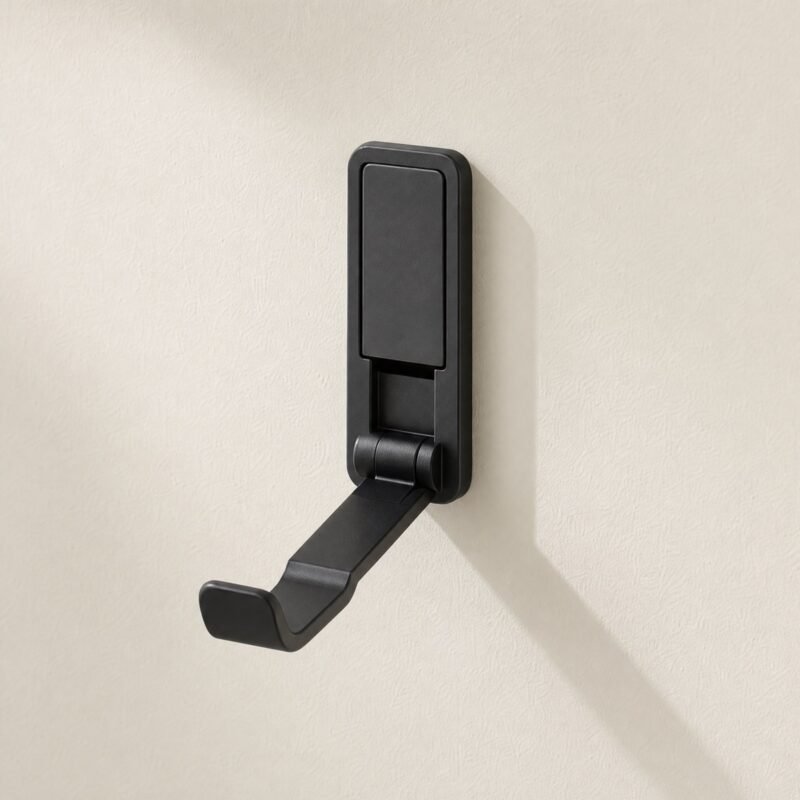 Folding Wall Hook, Matt Black