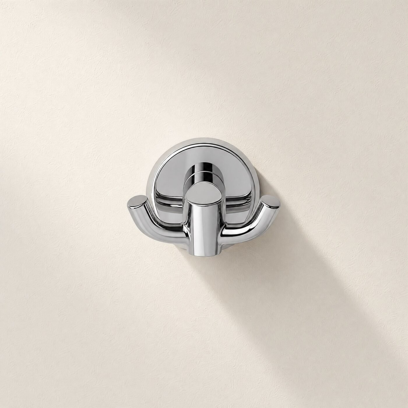 Double-Prong Robe Hook, Polished Chrome-Tone