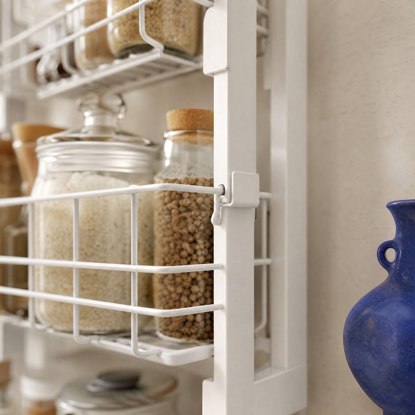 Over-Door Pantry Rack, 4 Baskets — detail