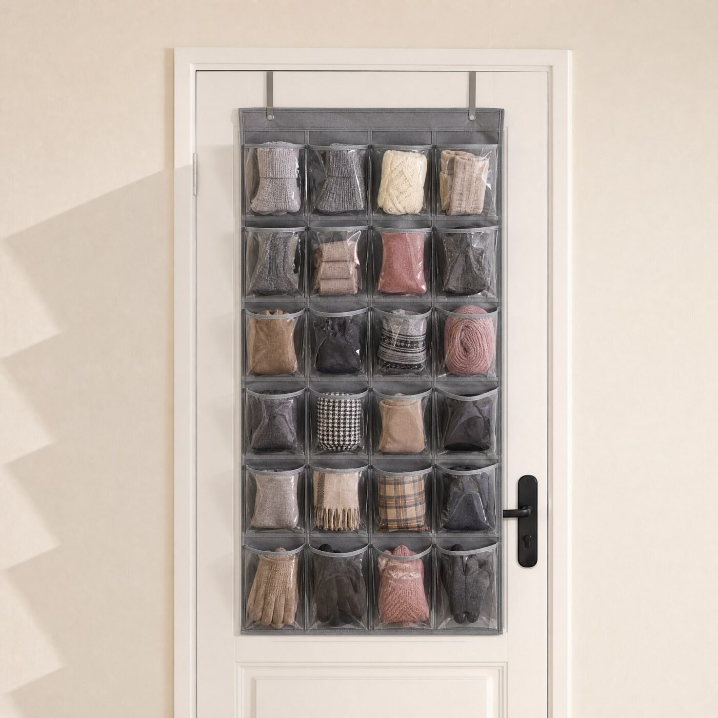 Over-Door Pocket Organiser, 24 Pockets