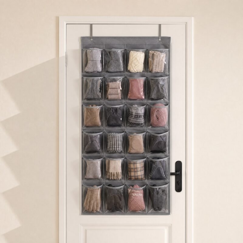 Over-Door Pocket Organiser, 24 Pockets
