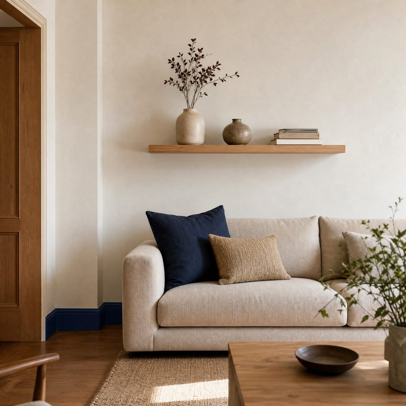 Floating Shelf, Oak-Effect — in a room