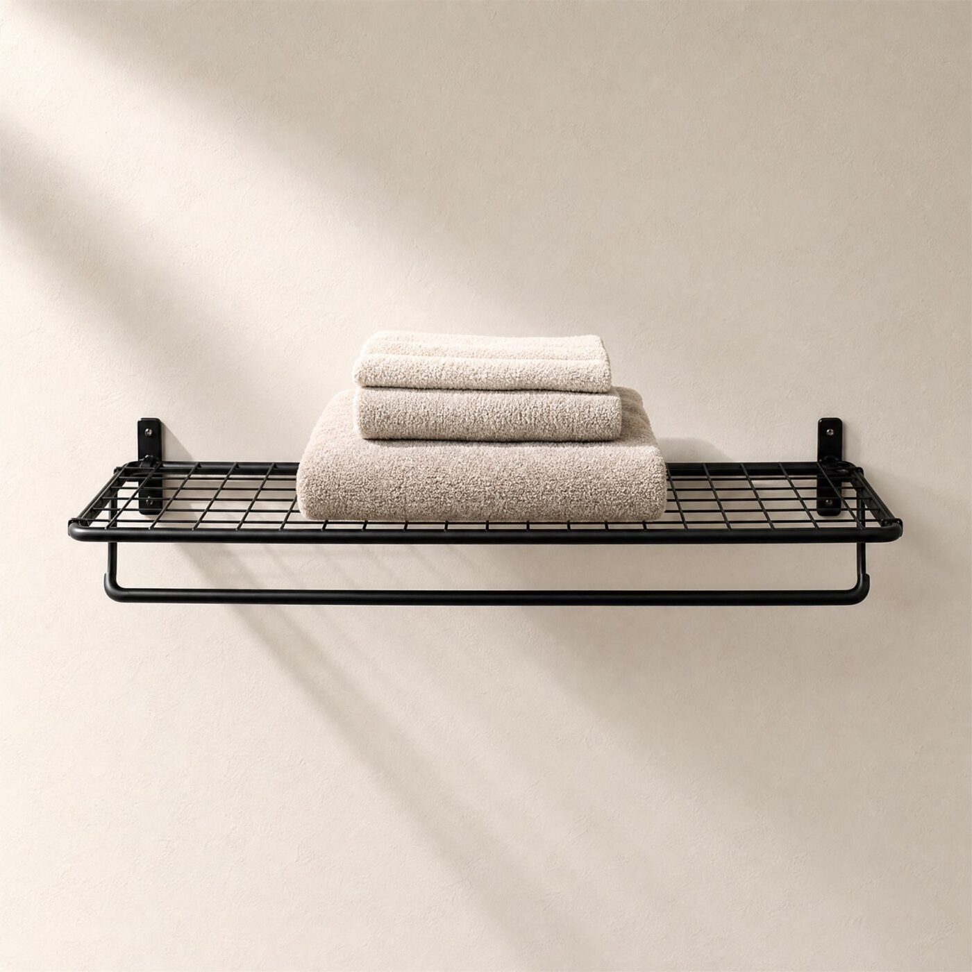 Wire Shelf with Hanging Rail, 45 cm