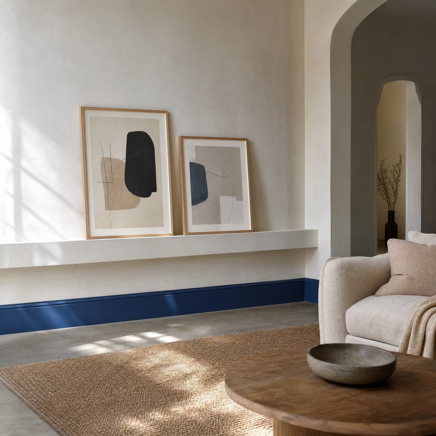 Picture Ledge Shelf, Matt White — in a room